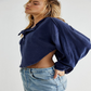 Free People Men's Melodi Henley Blue Size X-Large