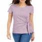 Style & Co Women's Side Tie Top Lilac Size X-Large