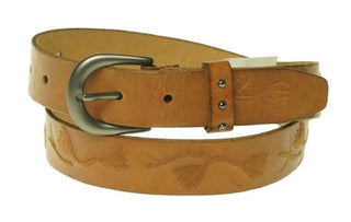Fossil Women's Modern Floral Vine Belt Brown Size S