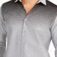 Alfani Men's Classic Fit Gradient-Stripe Shirt Black Size Large