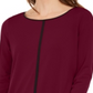 Alfani Women's Piped Tunic Wine Size Petite S