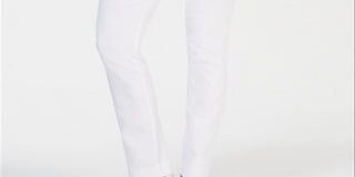 Charter Club Women's Cambridge Skinny Pull On Tummy Control Pants White Size 4