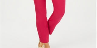 Charter Club Women's Chelsea Tummy Control Skinny Leg Ankle Pants Red Size 4