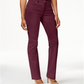 Charter Club Women's Twill Straight Leg Pants Red Size 16