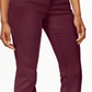 Charter Club Women's Twill Straight Leg Pants Red Size 16
