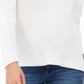 Style & Co Women's Ribbed V Neck Cotton Sweater White Size XX-Large