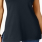 JM Collection Women's Sleeveless Mock Neck Sweater Blue Size Petite S