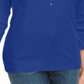 Karen Scott Women's Cotton Grommet Embellished Top Blue Size X-Small
