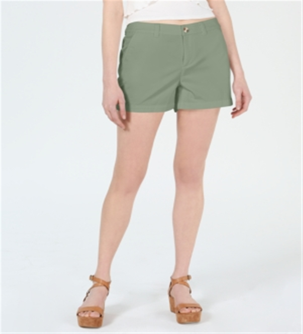 Maison Jules Women's Chino Shorts Green Size 16