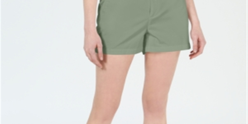 Maison Jules Women's Chino Shorts Green Size 16