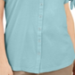 Karen Scott Women's Button Front Top Blue Size X-Small