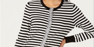 Charter Club Women's Long Sleeve Top White Size X-Large