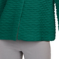 JM Collection Women's Two Button Textured Topper Green Size Petite Small