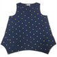 Style & Co Women's Lemon Handkerchief Hem Top Blue Size Small