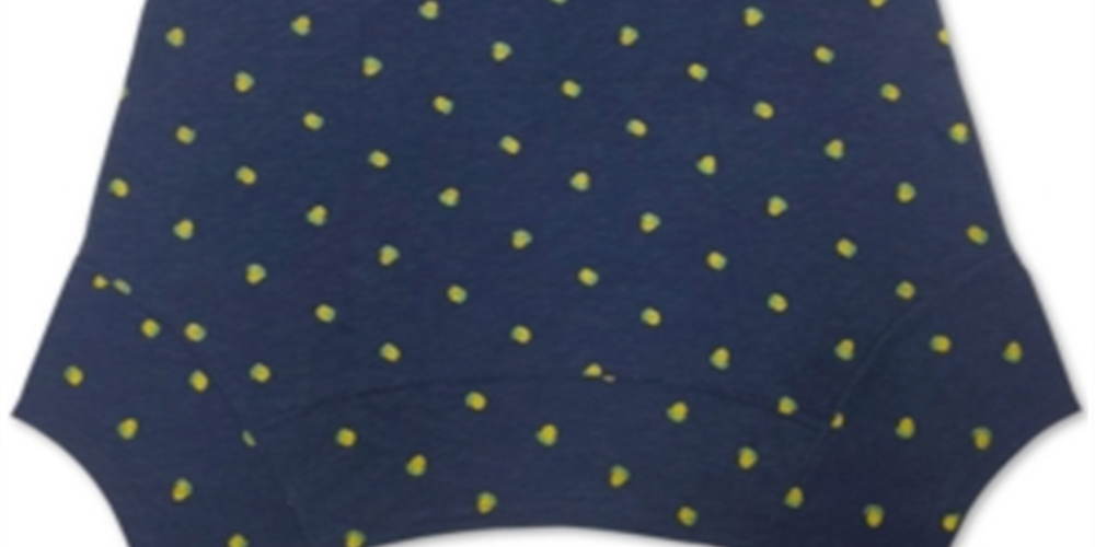 Style & Co Women's Lemon Handkerchief Hem Top Blue Size Small