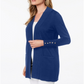 JM Collection Women's Open Front Cardigan Blue Size Petite S