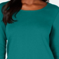 Karen Scott Women's Tulip Hem Top Green Size X-Large