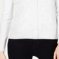 Charter Club Women's Pearl Embellished Button Down Cardigan White Size Large