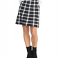 Rachel Roy Women's Check Above The Knee Pencil Skirt Black Size Medium