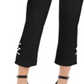 JM Collection Women's Lace Up Tummy Control Ankle Pants Black Size X-Small