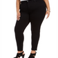 Style & Co Women's Plus Mid Rise Curvy Skinny Jeans Black Size Petite Small