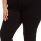 Style & Co Women's Plus Mid Rise Curvy Skinny Jeans Black Size Petite Small
