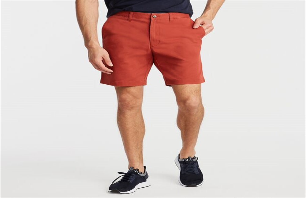 Nautica Men's Stretch Classic Fit Deck Shorts Red Size 30