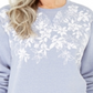 Karen Scott Women's Floral Print Fleece Top Blue Size X-Small