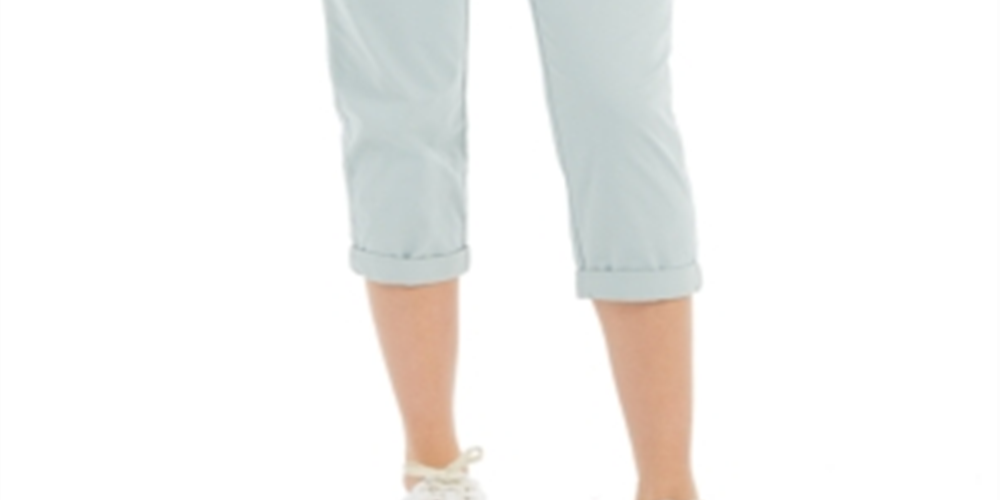 Style & Co Women's Chino Capri Pants Blue Size 4