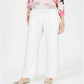 Charter Club Women's Linen Drawstring Pants White Size Petite L