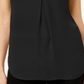 INC International Concepts Women's Pleated Top Black Size Petite Small