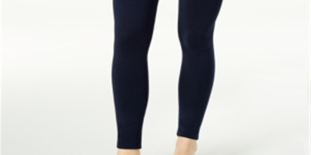 Maison Jules Women's Solid Pull On Leggings Blue Size XX-Large