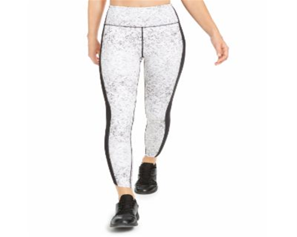 Ideology Women's Snake Print Fitness Athletic Leggings White Size XXL
