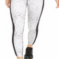 Ideology Women's Snake Print Fitness Athletic Leggings White Size XXL