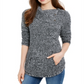 Style & Co Women's Embellished Ribbed Long Sleeve Cowl Neck Sweater White Size XX-Large