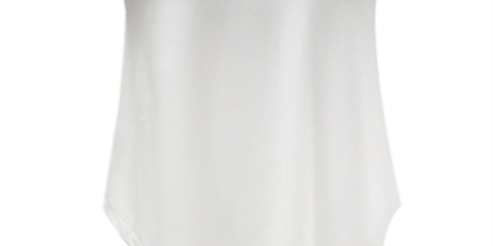 JM Collection Women's V Neck T-Shirt White Size X-Large