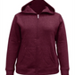 Karen Scott Women's Zip Front Hooded Sweatshirt Red Size X-Small