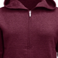 Karen Scott Women's Zip Front Hooded Sweatshirt Red Size X-Small