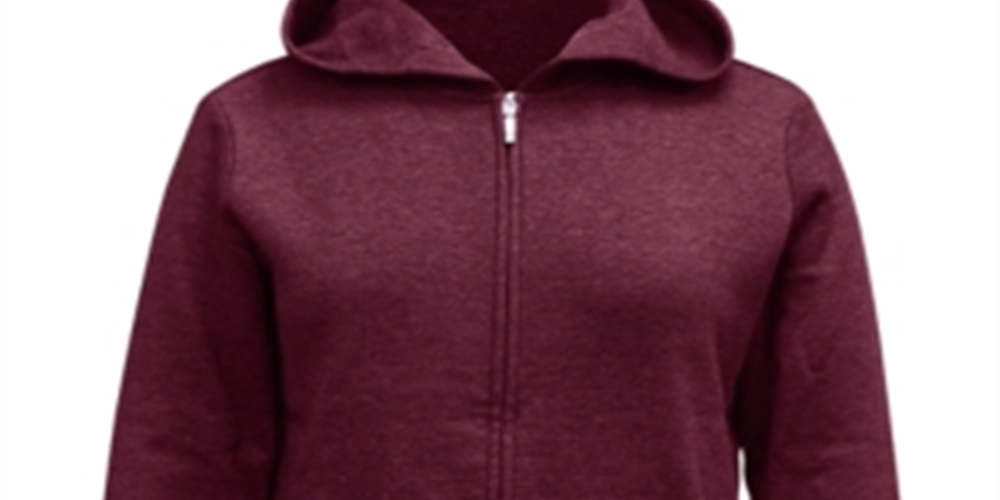 Karen Scott Women's Zip Front Hooded Sweatshirt Red Size X-Small