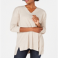 Style & Co Women's V Neck Tunic Sweater Brown Size XX-Large