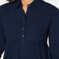 Style & Co Women's Babydoll Tunic Shirt Blue Size Petite S