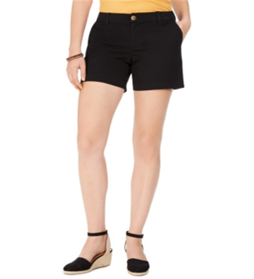 Style & Co Women's Chino Shorts Black Size 4 Petite