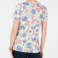 Karen Scott Printed T-Shirt White Size XL