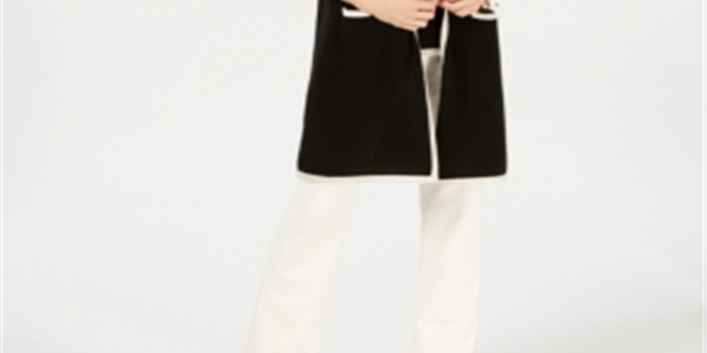 Charter Club Women's Pure Cashmere Completer Sweater Black Size S