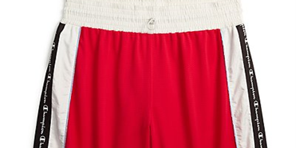 Champion Women's Color Block Shorts Red Size X-Small