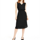 Alfani Women's Smocked Waist Fit & Flare Dress Black Size Petite XL