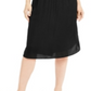 Alfani Women's Smocked Waist Fit & Flare Dress Black Size Petite XL