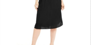 Alfani Women's Smocked Waist Fit & Flare Dress Black Size Petite XL