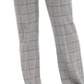 Charter Club Women's Houndstooth Trousers Gray Size 8