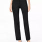 Jm Collection Regular and Short Length Curvy-Fit Straight-Leg Pants Black Size 14-S
